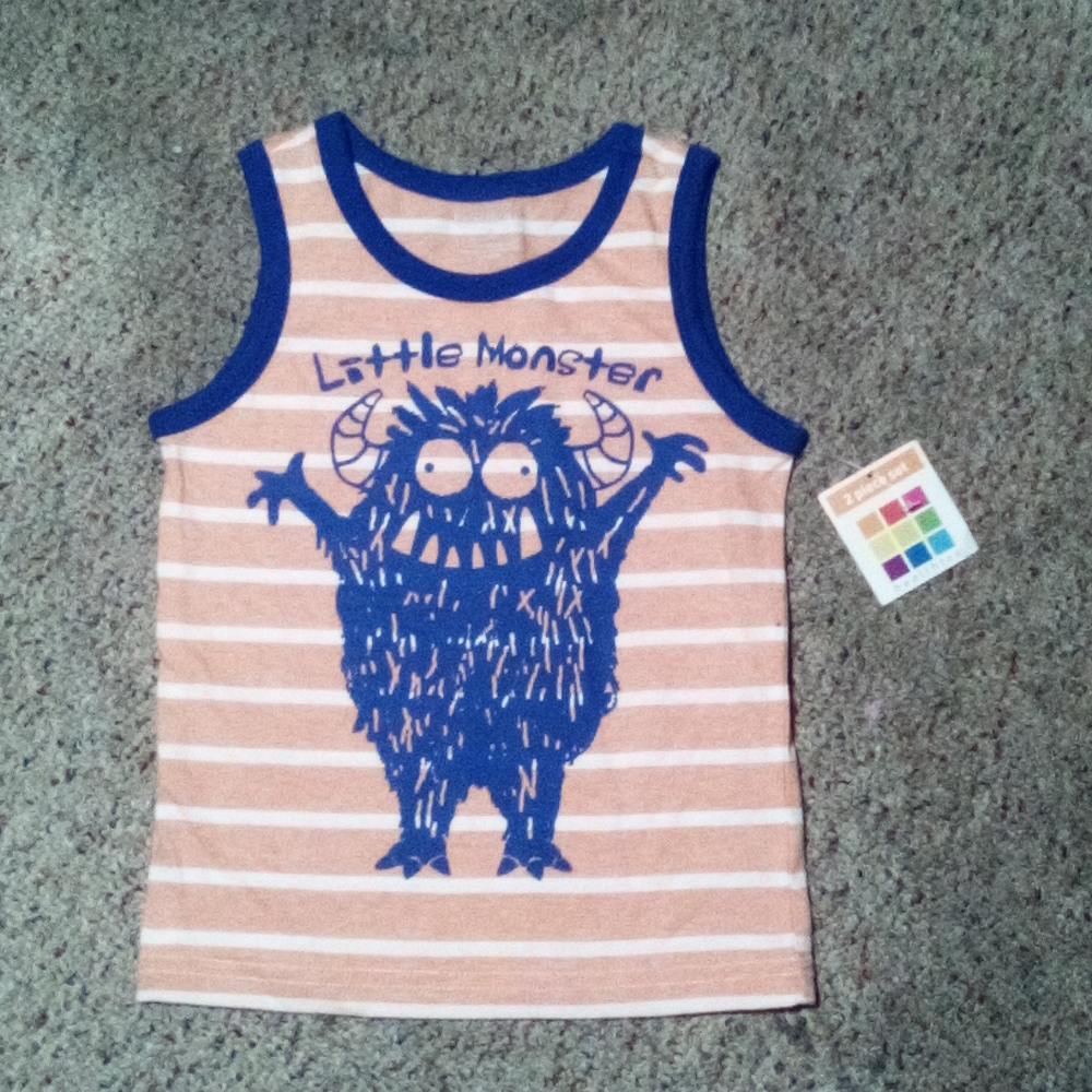 Little Monster Tanktop  Boys 3T